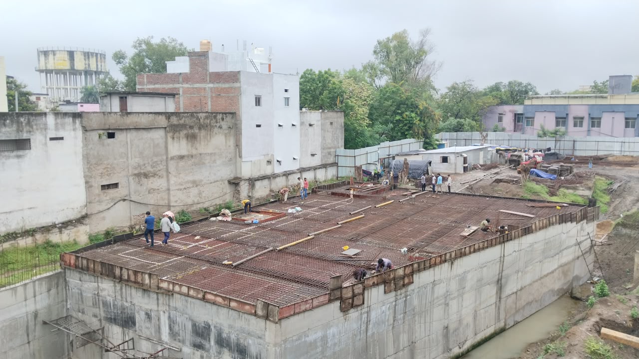 10 MLD Water Tank Steel Work